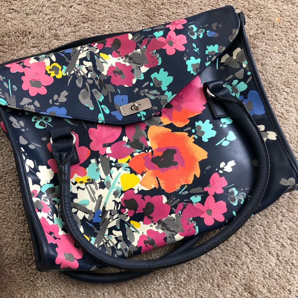 Merona crossbody floral bag